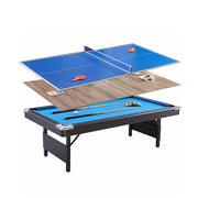 CUETIQ GTF005 7FT/8FT 3-IN-1 Billiard Table/ Ping-pong Table/ Office Desk Foldable Design