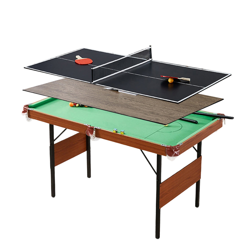 CUETIQ GTF006 5FT 3-IN-1 Billiard Table/ Ping-pong Table/ Office Desk Foldable Design