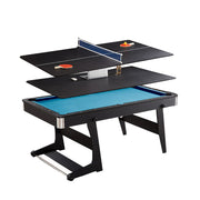 CUETIQ GTF009 6FT 3-IN-1 Billiard Table/ Ping-pong Table/ Office Desk Foldable Design