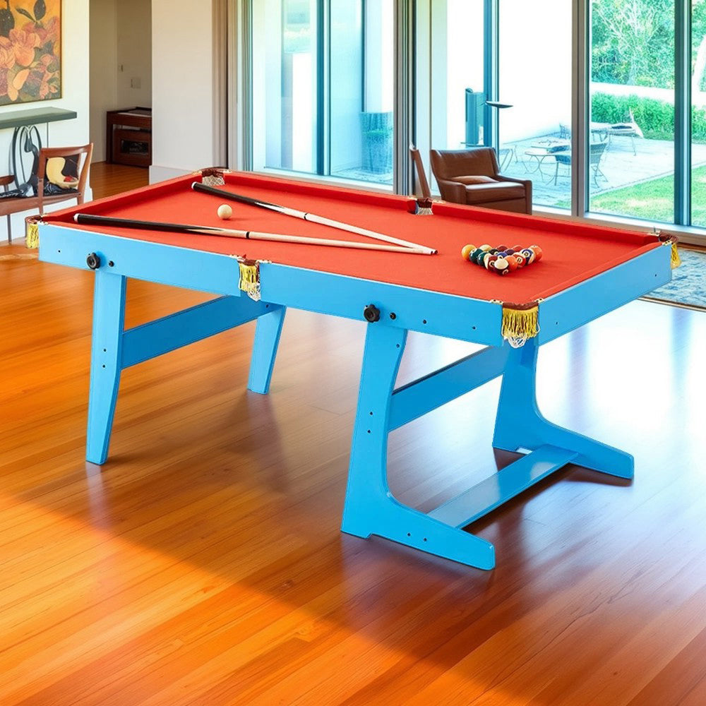 CUETIQ GTF009 6FT 3-IN-1 Billiard Table/ Ping-pong Table/ Office Desk Foldable Design