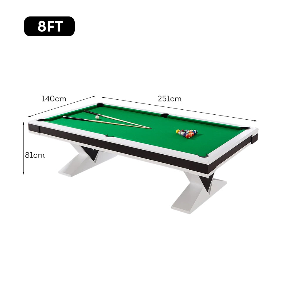 CUETIQ L001 7/8/9FT 3-IN-1  Slate Billiard Table/ Ping-pong Table/ Office Desk Solid Wood Frame