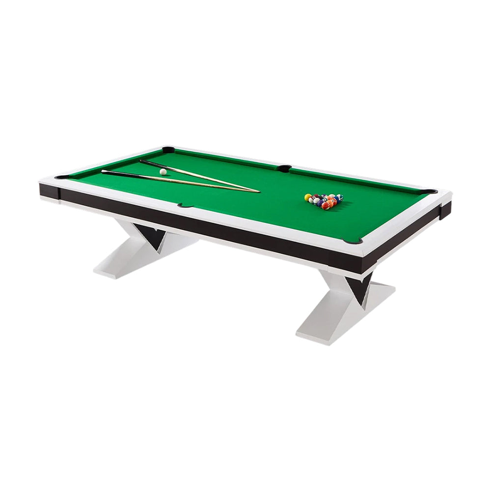CUETIQ L001 7/8/9FT 3-IN-1  Slate Billiard Table/ Ping-pong Table/ Office Desk Solid Wood Frame