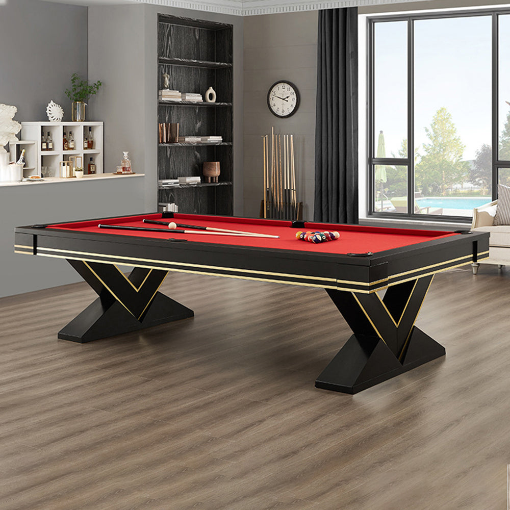 CUETIQ L001 7/8/9FT 3-IN-1  Slate Billiard Table/ Ping-pong Table/ Office Desk Solid Wood Frame