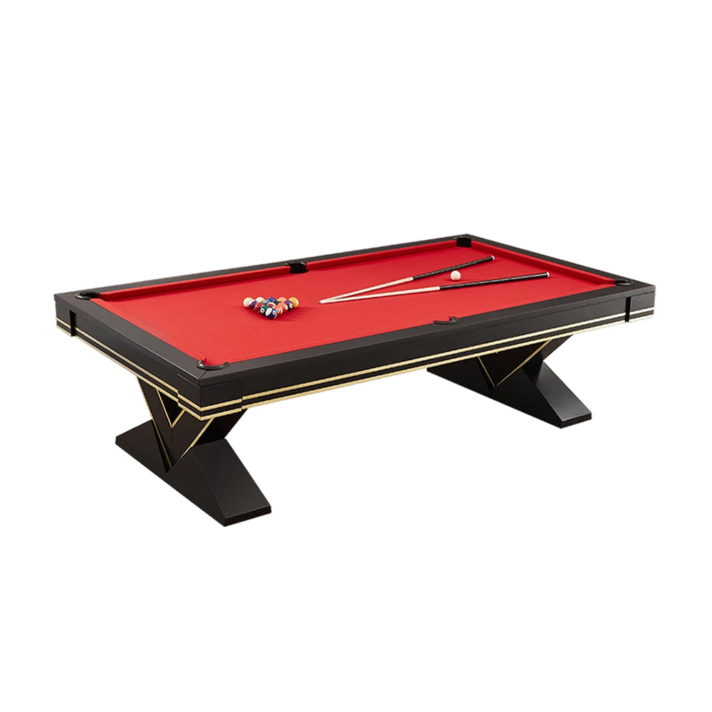 CUETIQ L001 7/8/9FT 3-IN-1  Slate Billiard Table/ Ping-pong Table/ Office Desk Solid Wood Frame