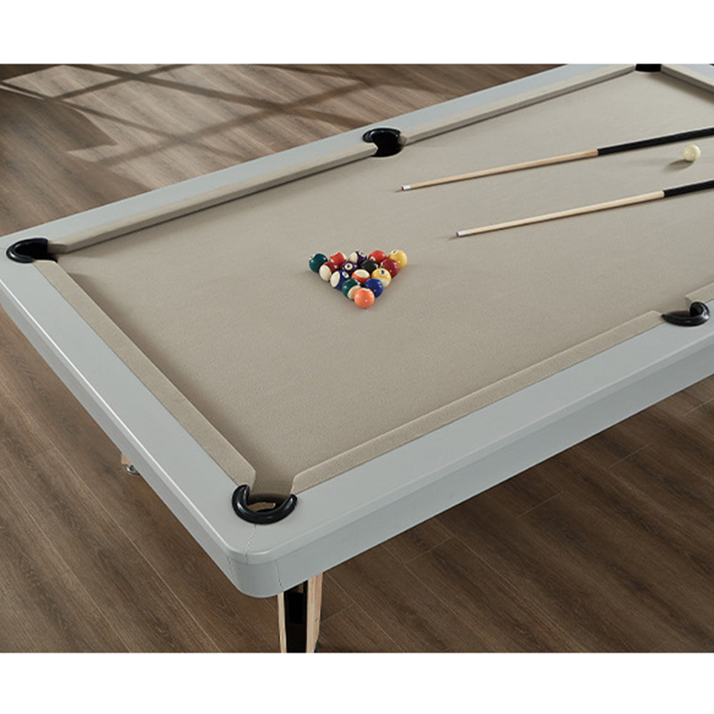 CUETIQ L006 7/8/9FT 3-IN-1 Slate Billiard Table/ Ping-pong Table/ Office Desk Solid Wood Frame - Oak&Grey