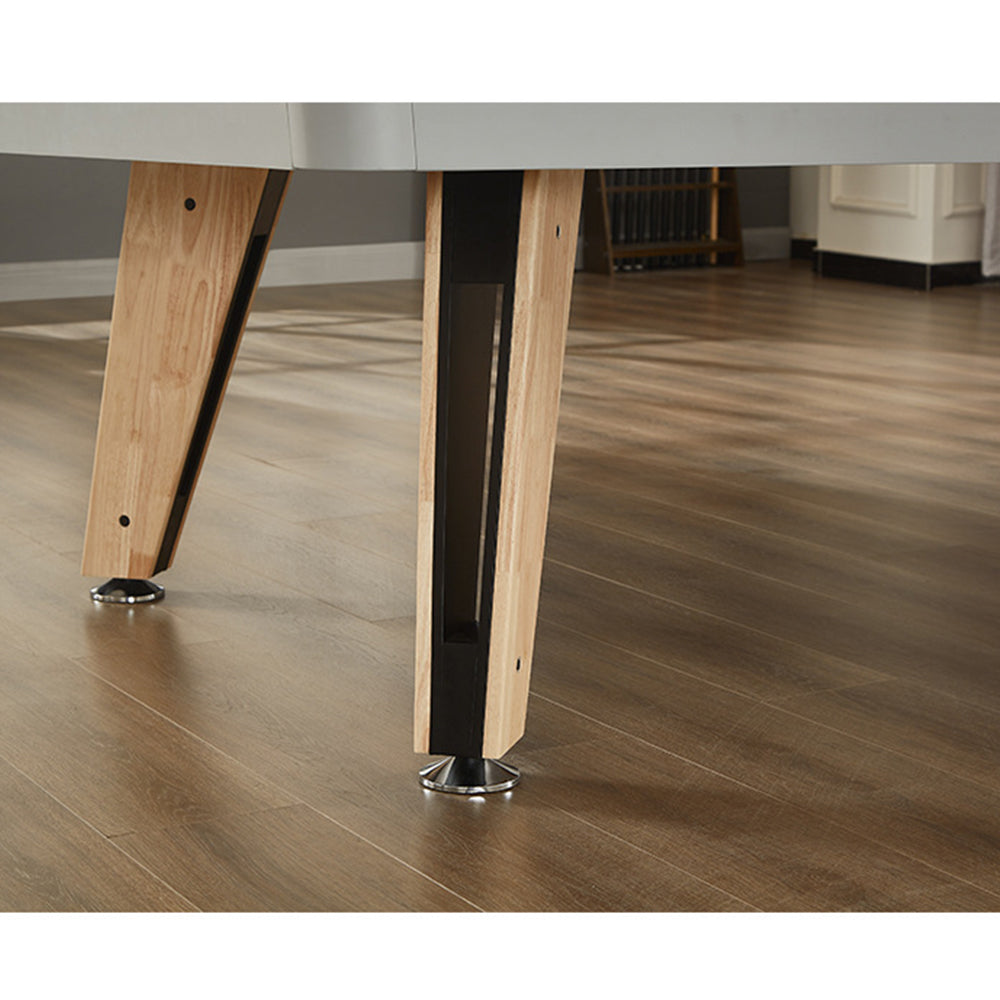 CUETIQ L006 7/8/9FT 3-IN-1 Slate Billiard Table/ Ping-pong Table/ Office Desk Solid Wood Frame - Oak&Grey