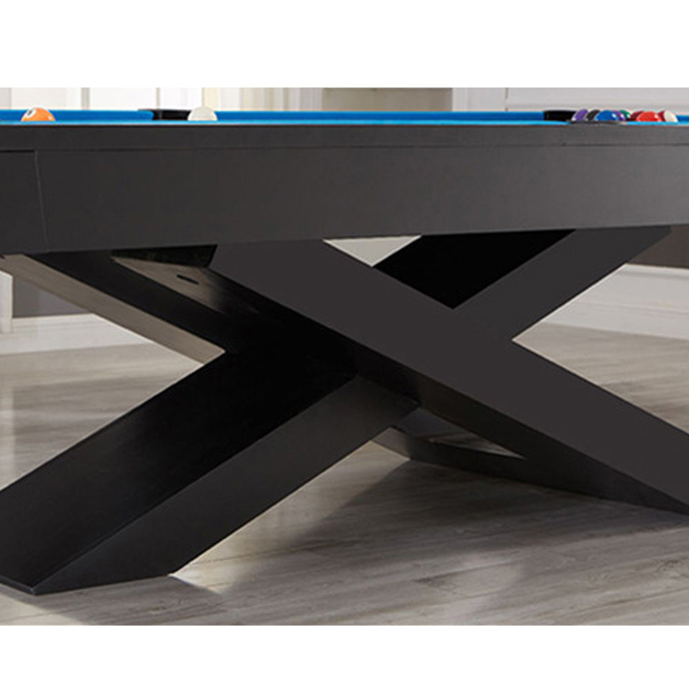 CUETIQ L011 7/8/9FT 3-IN-1 Slate Pool Table/ Ping-pong Table/ Office Desk Solid Wood Frame