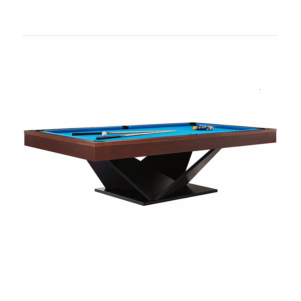 CUETIQ L015 7/8/9FT 3-IN-1 Slate Billiard Table/ Ping-pong Table/ Office Desk Solid Wood Frame