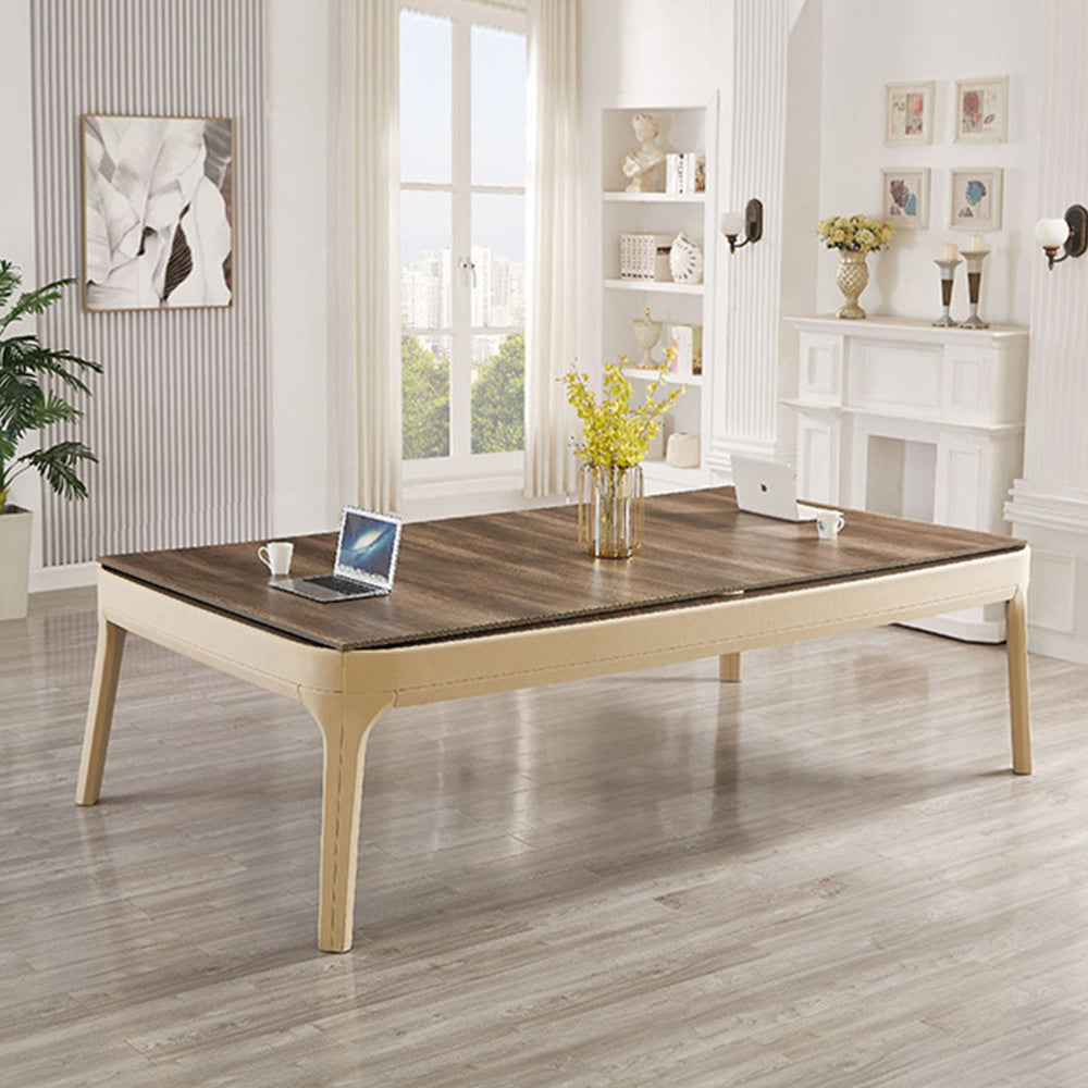 CUETIQ Premium Genuine Leather 7/8/9FT 3-IN-1 Slate Billiard Table/ Ping-pong Table/ Office Desk Solid Wood Frame