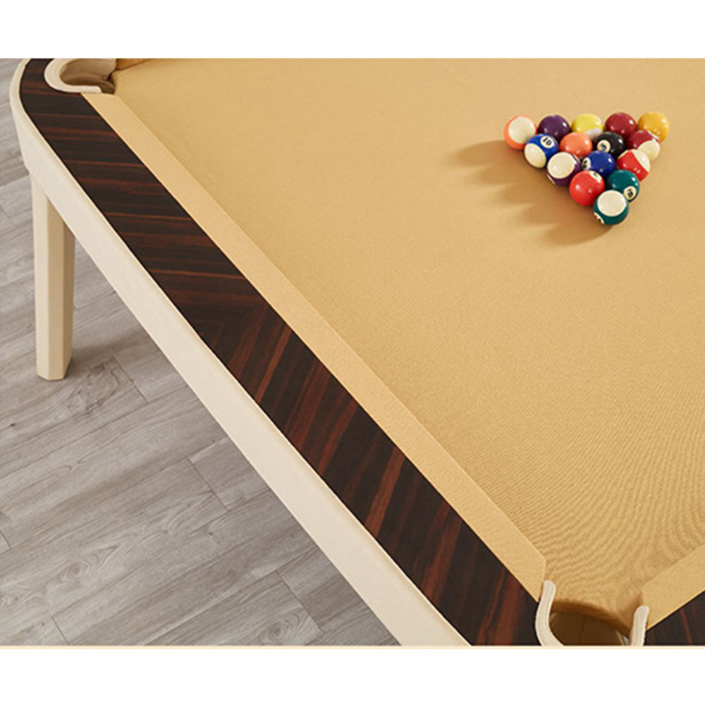 CUETIQ Premium Genuine Leather 7/8/9FT 3-IN-1 Slate Billiard Table/ Ping-pong Table/ Office Desk Solid Wood Frame