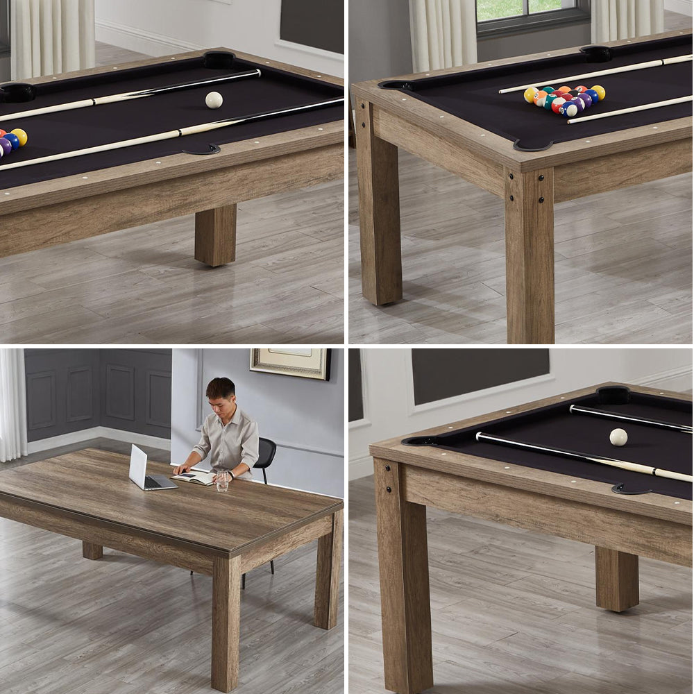 CUETIQ GTM002 7FT MDF 3IN1 Billiard Table / Ping-pong Table/ Office Desk