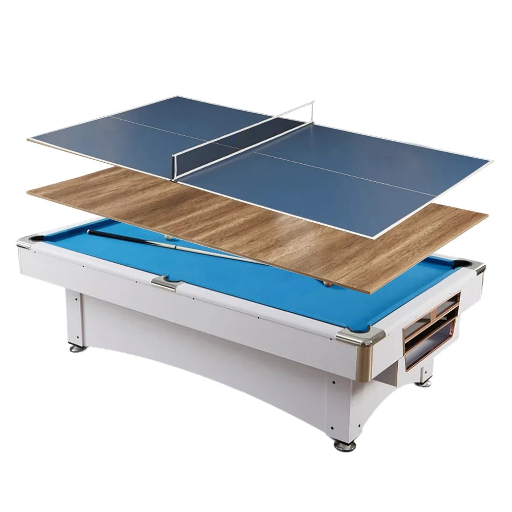CUETIQ GTMDF004 8FT MDF 3IN1 Billiard Table / Ping-Pong Table/ Office Desk
