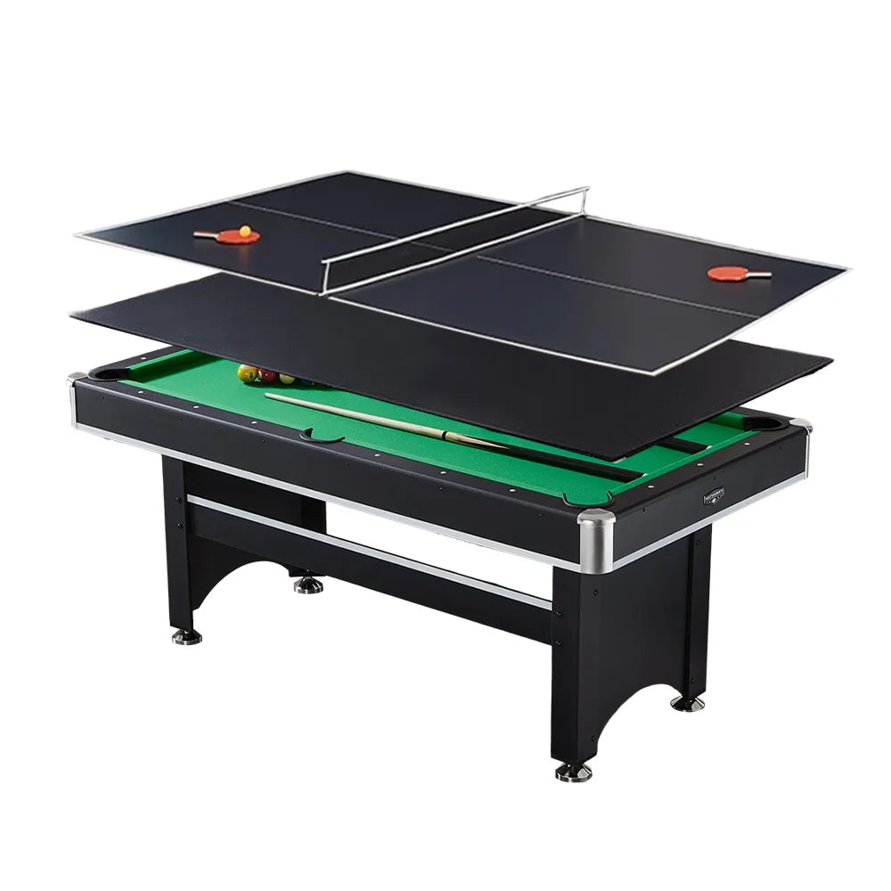 CUETIQ GTMDF010 6FT MDF 3IN1 Billiard Table / Ping-pong Table/ Office Desk