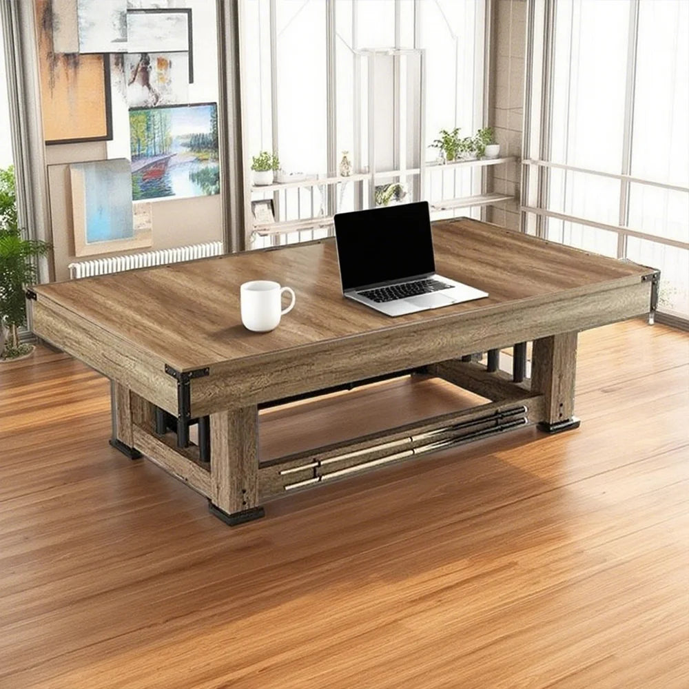 CUETIQ GTMDF012 8FT MDF 3IN1 Billiard Table / Ping-pong Table/ Office Desk