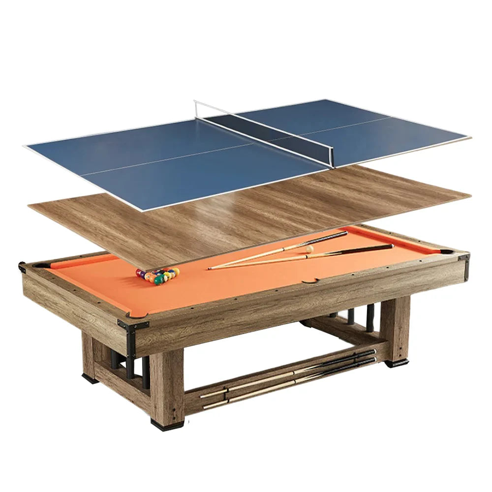 CUETIQ GTMDF012 9FT MDF 3IN1 Billiard Table / Ping-pong Table/ Office Desk