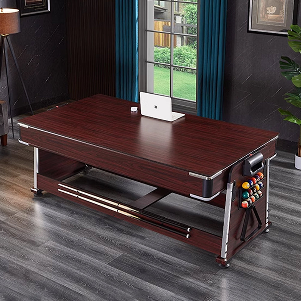CUETIQ GTM001 7FT 4IN1 Billiard Table/ Ping-pong Table/ Office Table/Air Hockey - Brown