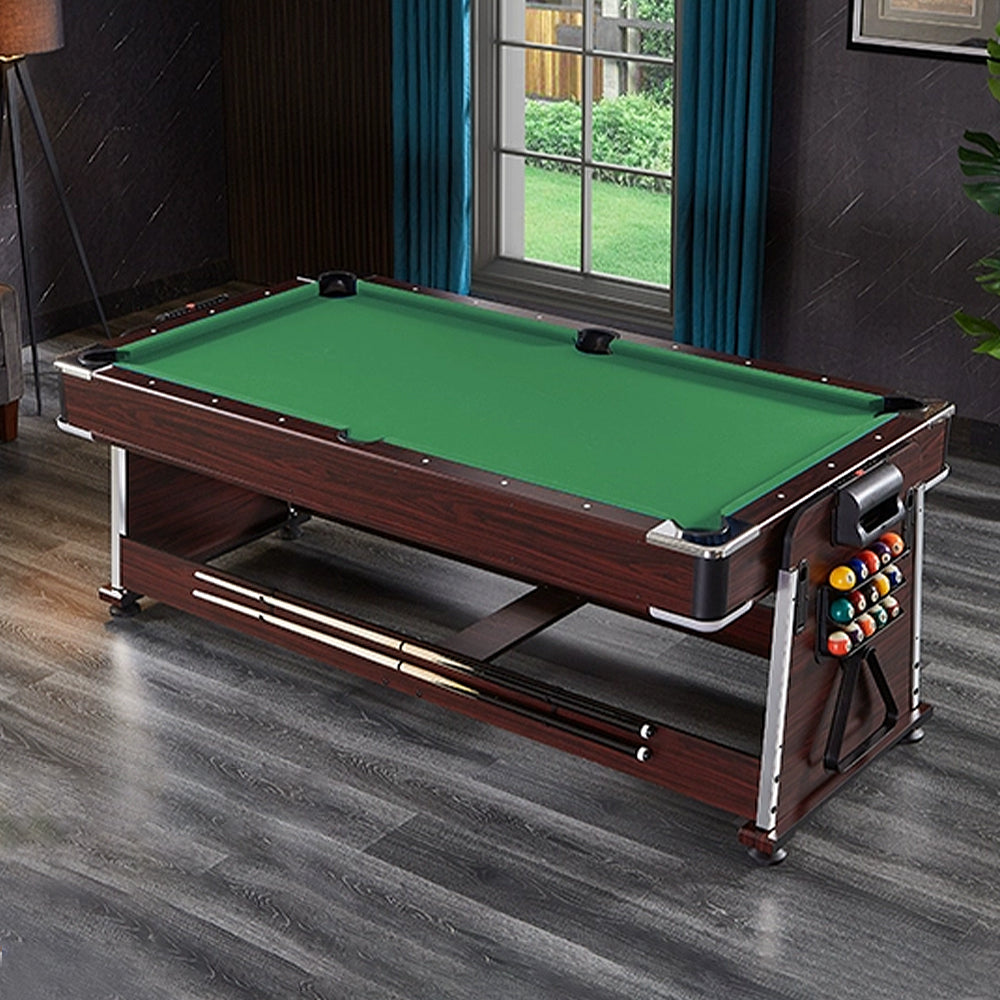 CUETIQ GTM001 7FT 4IN1 Billiard Table/ Ping-pong Table/ Office Table/Air Hockey - Brown