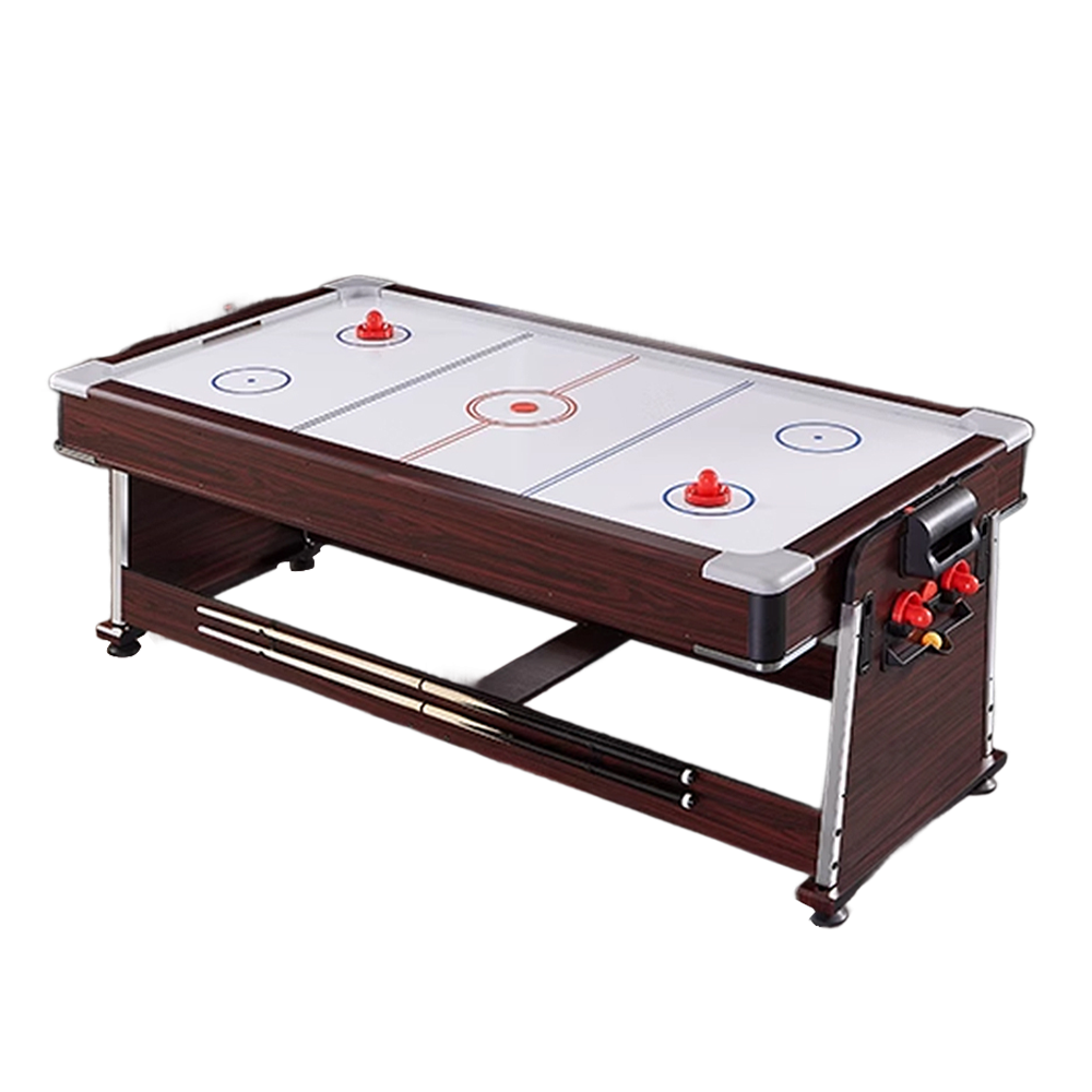 CUETIQ GTM001 7FT 4IN1 Billiard Table/ Ping-pong Table/ Office Table/Air Hockey - Brown