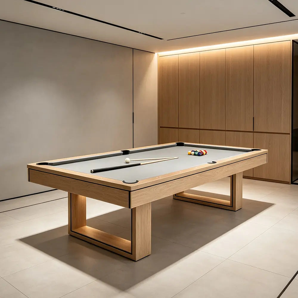 CUETIQ 7FT 3-IN-1 Simple Modern Pool Table/ Billards Table/ Pingpong Table/ Dining Table With Free Accessories