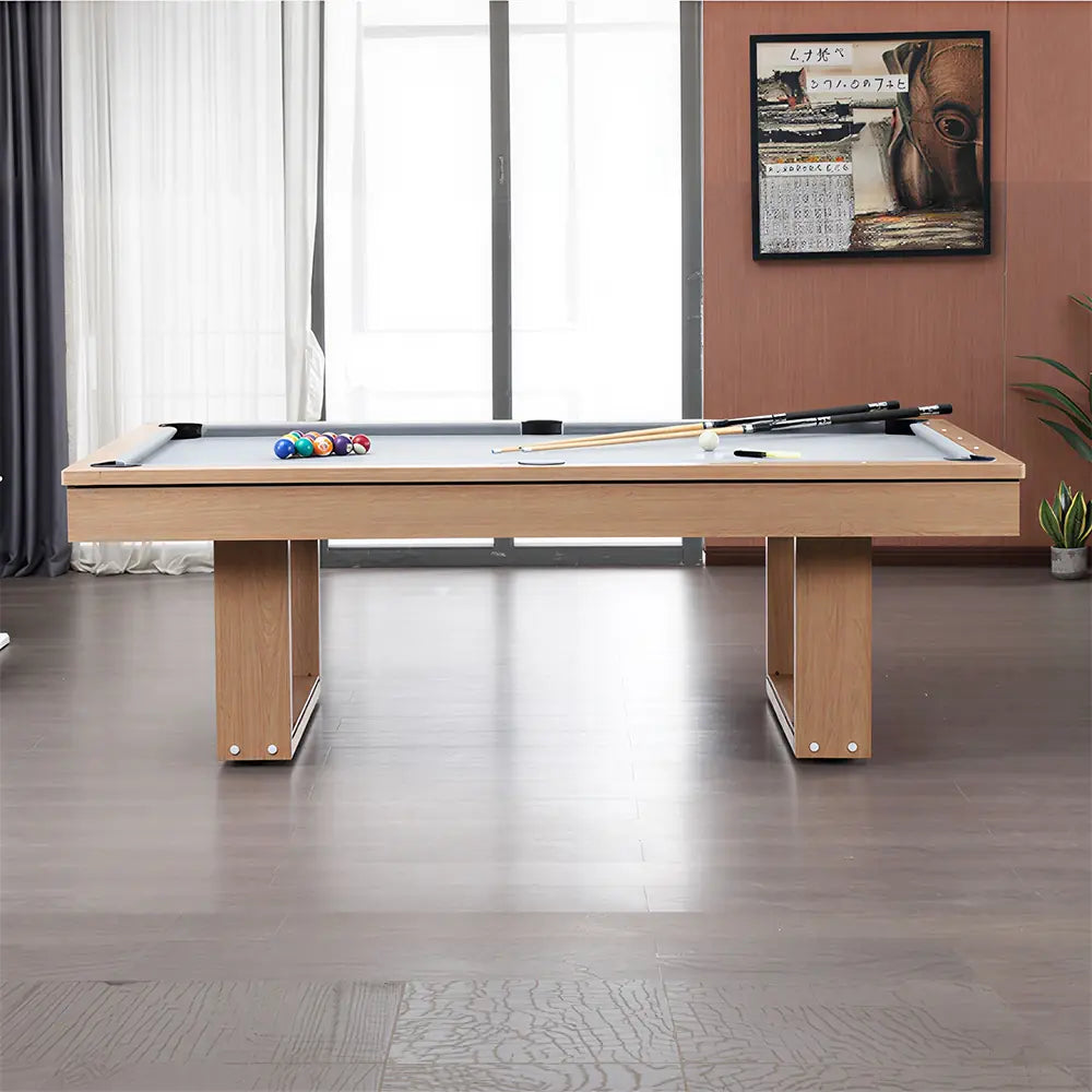 CUETIQ 7FT 3-IN-1 Simple Modern Pool Table/ Billards Table/ Pingpong Table/ Dining Table With Free Accessories