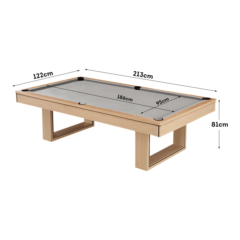 CUETIQ 7FT 3-IN-1 Simple Modern Pool Table/ Billards Table/ Pingpong Table/ Dining Table With Free Accessories