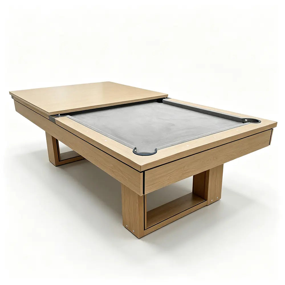 CUETIQ 7FT 3-IN-1 Simple Modern Pool Table/ Billards Table/ Pingpong Table/ Dining Table With Free Accessories