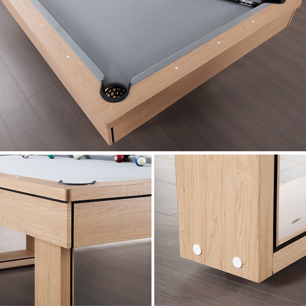 CUETIQ 7FT 3-IN-1 Simple Modern Pool Table/ Billards Table/ Pingpong Table/ Dining Table With Free Accessories