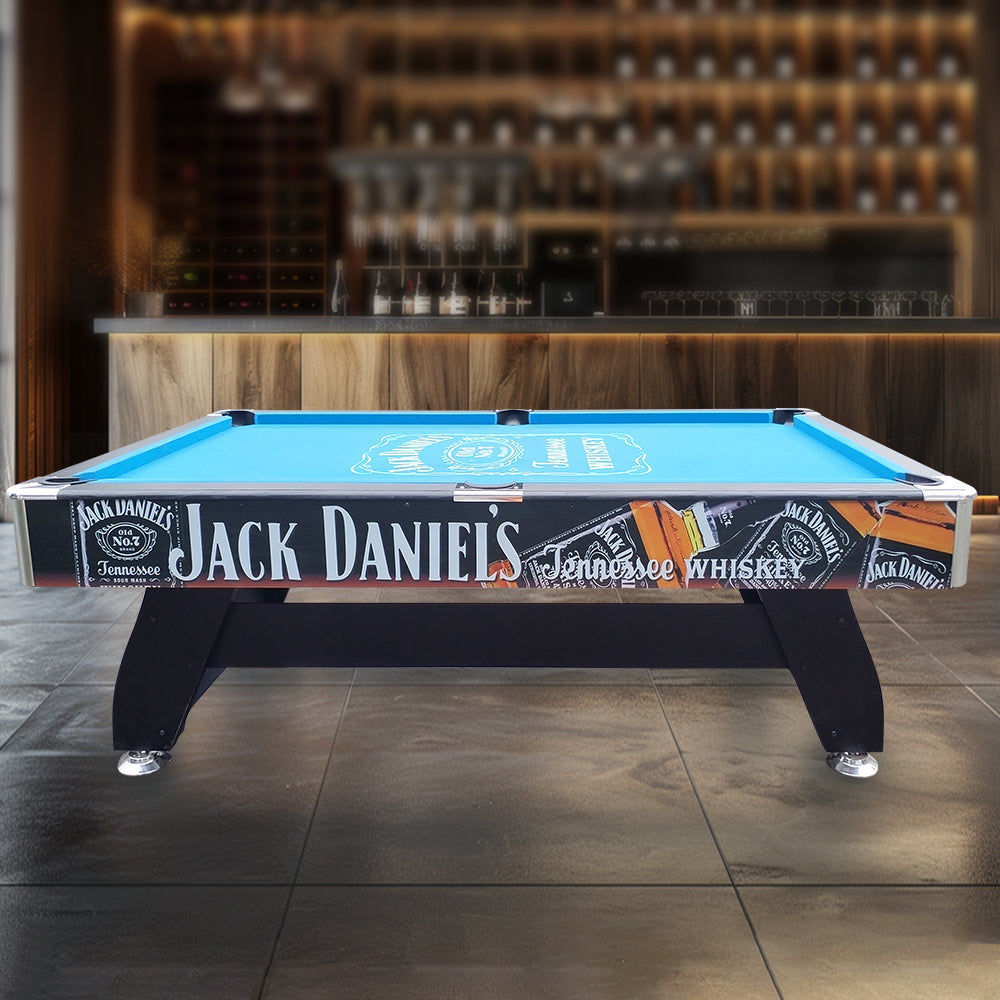 CUETIQ JD LOGO 7FT MDF Pool Snooker Billiards Table Free Accessory