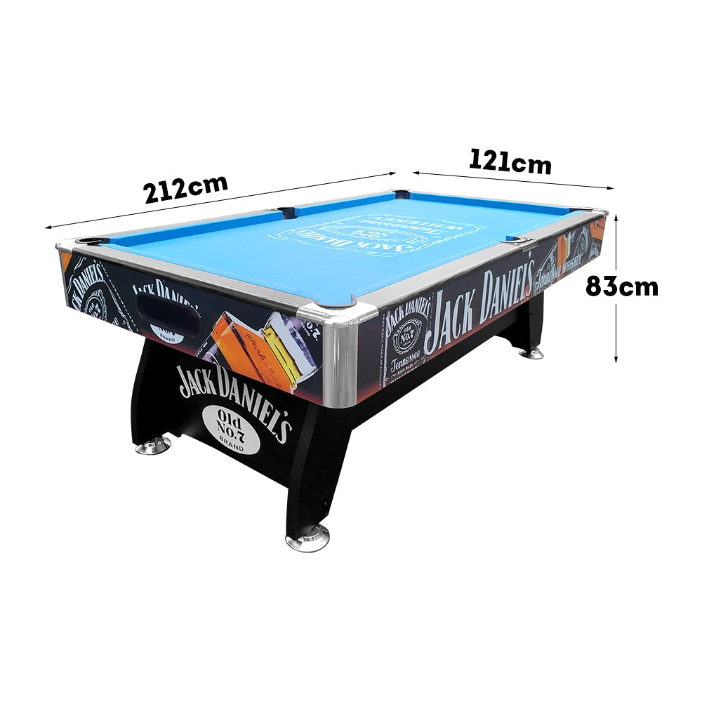 CUETIQ JD LOGO 7FT MDF Pool Snooker Billiards Table Free Accessory