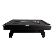 CUETIQ MDF 7FT Pool Snooker Billiard Table With Accessories - Black Felt