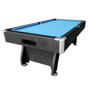 CUETIQ 7FT MDF Pool Snooker Billiard Table with Accessories Pack - Black Frame