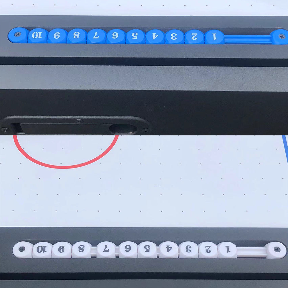 CUETIQ 7FT MDF 4-IN-1 Convertible Multi-function Table Free Accessories Air Hockey/ Billiards Table/ Dining Table/ Table Tennis Table - Black&Blue