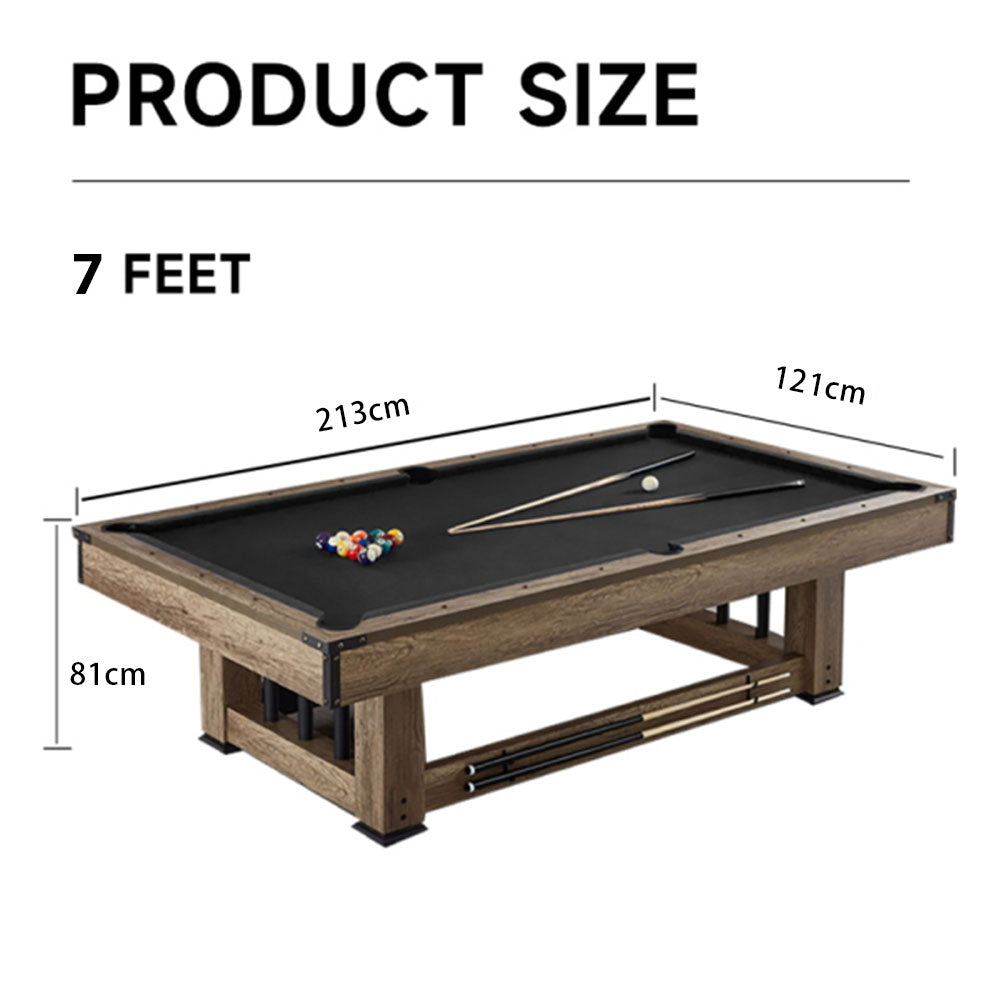 CUETIQ TE 3-IN-1 7FT Black&Blue MDF Billiard Table Free Accessories
