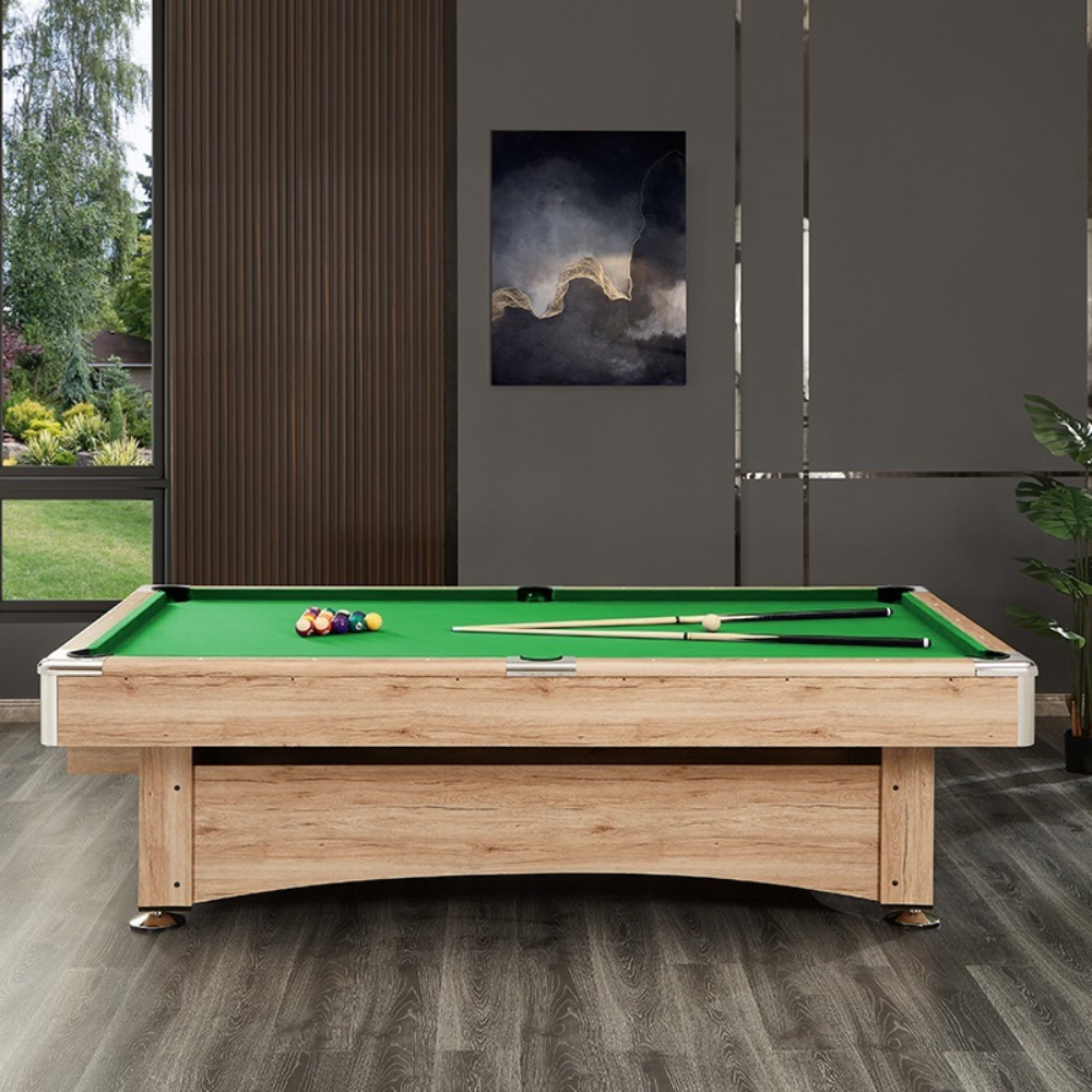 CUETIQ TE 3-IN-1 7FT/8FT Green MDF Billiard Table Free Accessories