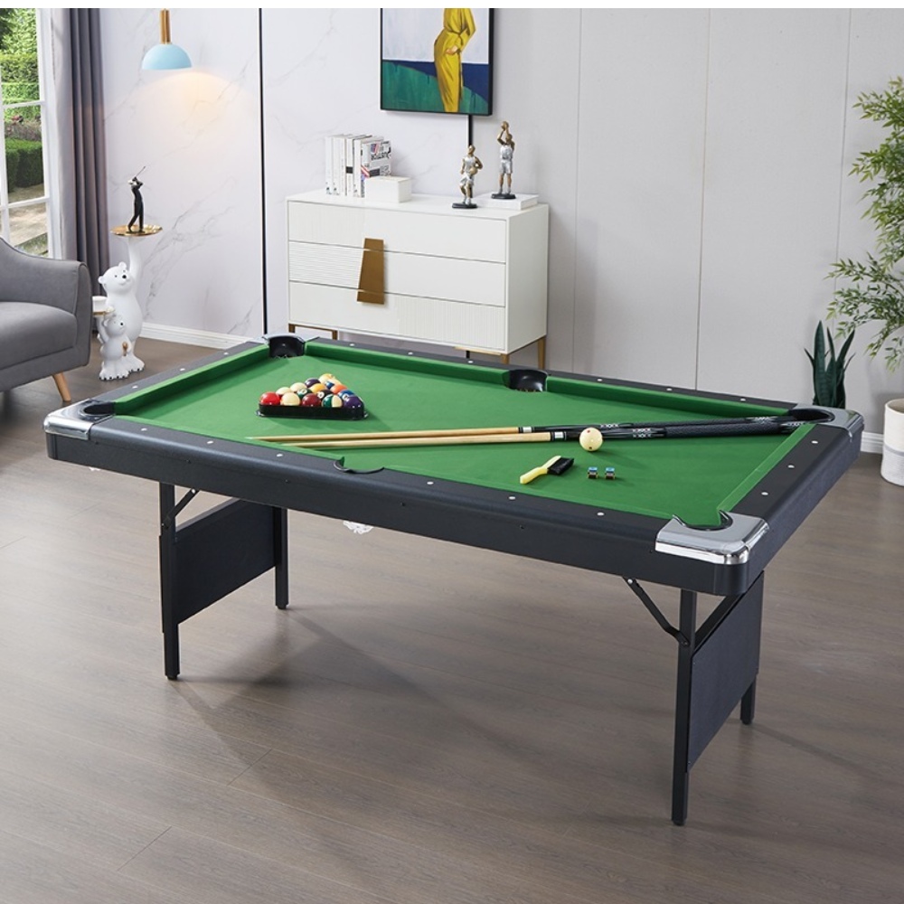CUETIQ TEFOLD 7FT/8FT Green MDF Billiard Table Free Accessories