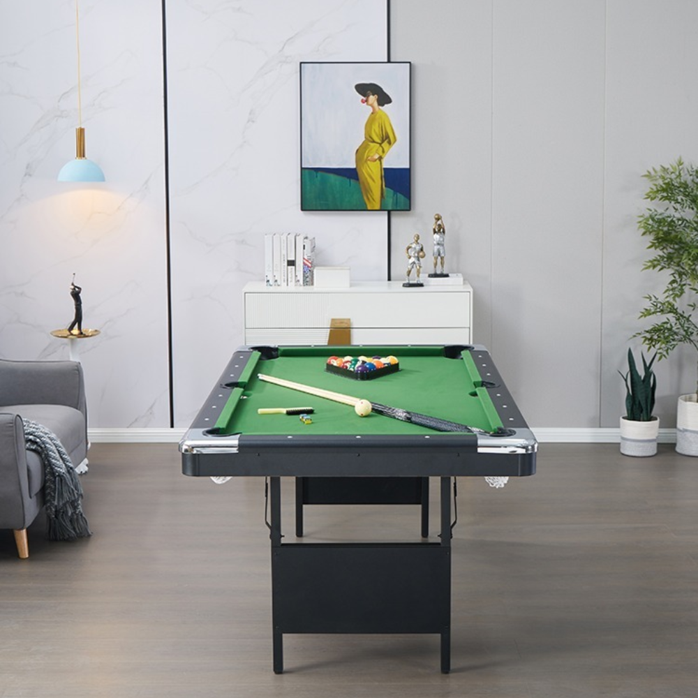 CUETIQ TEFOLD 7FT/8FT Green MDF Billiard Table Free Accessories