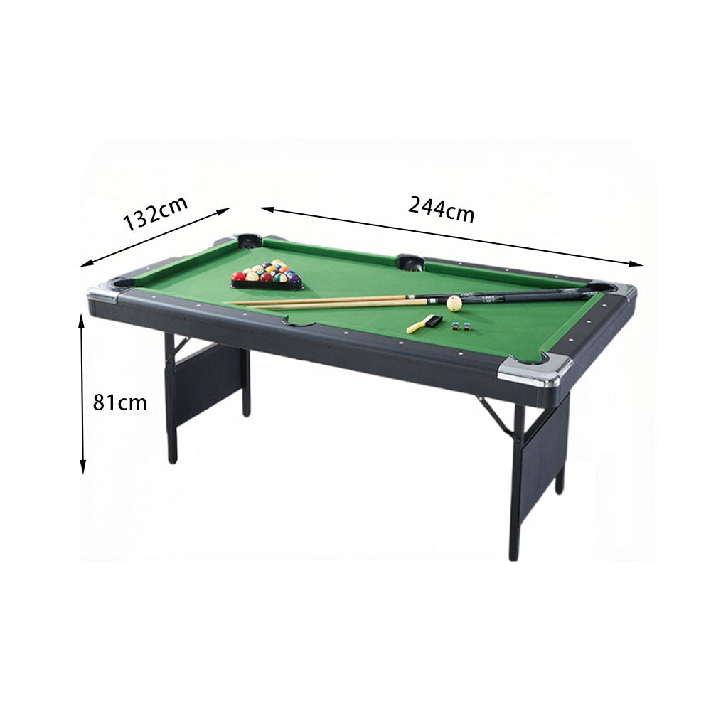 CUETIQ TEFOLD 7FT/8FT Green MDF Billiard Table Free Accessories