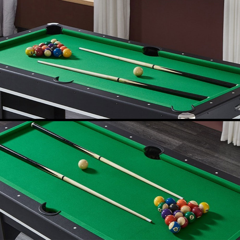 CUETIQ TEFOLD 6FT Green MDF Billiard Table Free Accessories