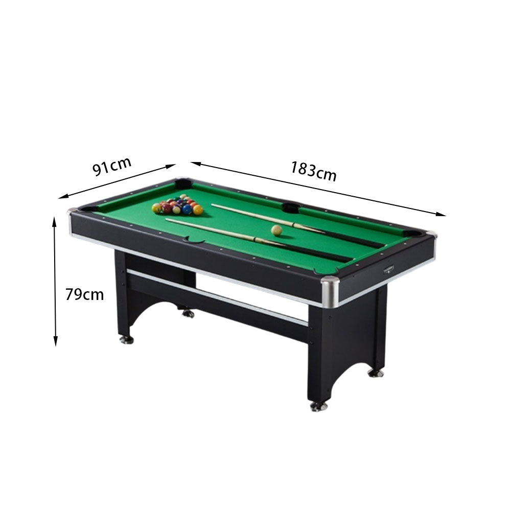 CUETIQ TEFOLD 6FT Green MDF Billiard Table Free Accessories