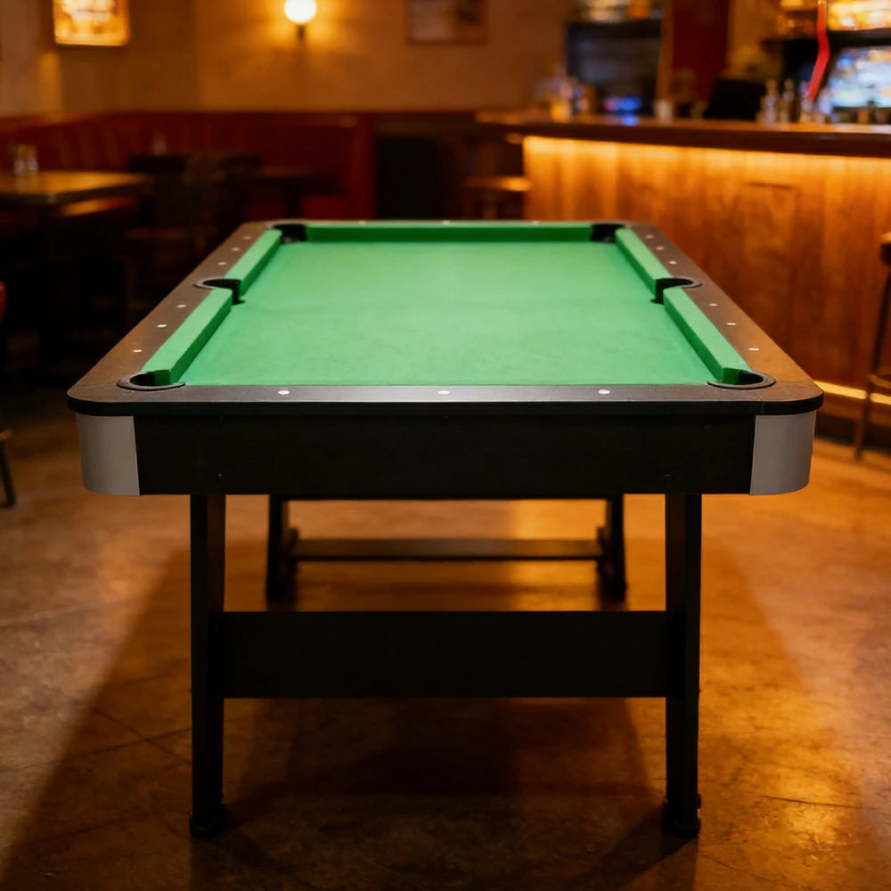 CUETIQ 6FT 3-IN-1 MDF Foldable Billiard Table Pool Table, Table Tennis Table and Dining Table