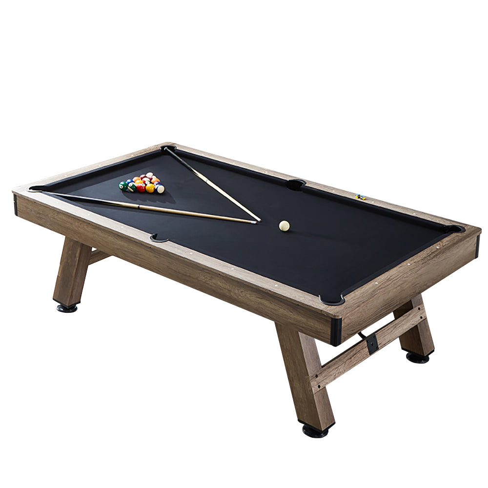CUETIQ LM 8FT Billiards  / MDF Pool / Snooker Table Black Felt Silver Mist Frame Free Gift