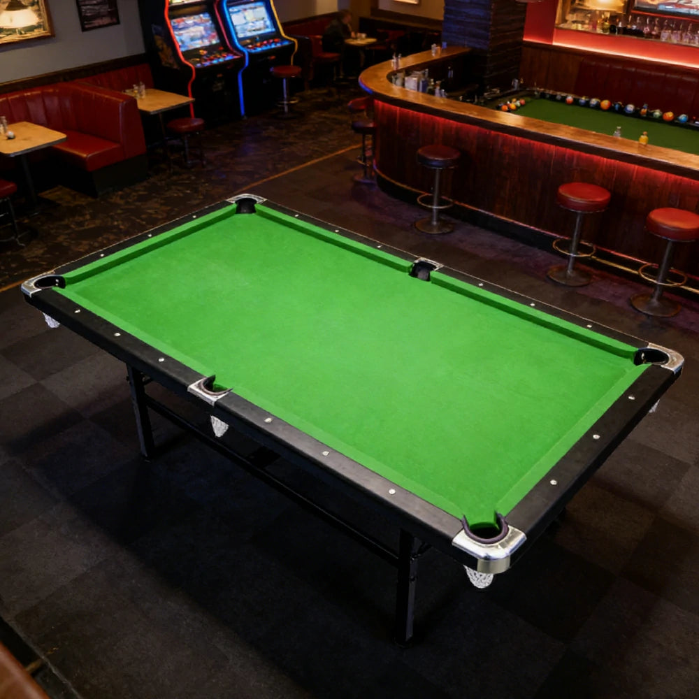 CUETIQ 7FT Foldable Pool Table Billiard Table Free Accessory For Small Room