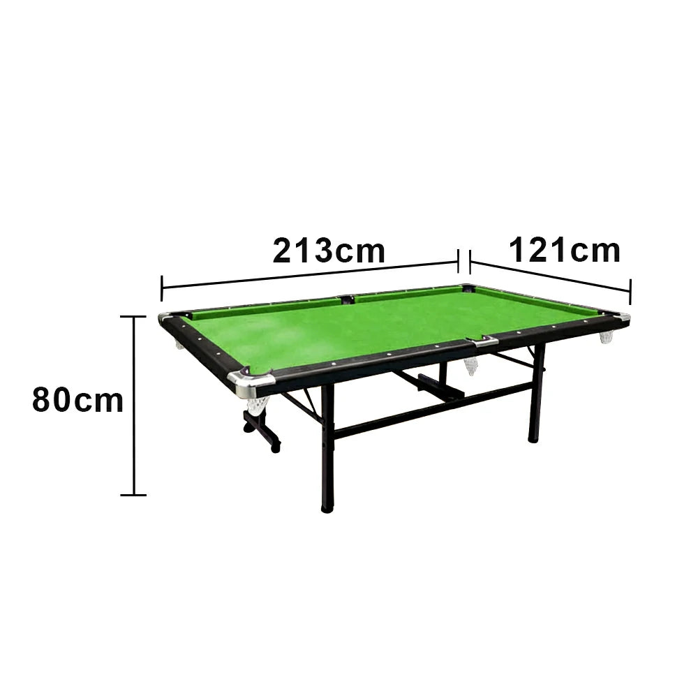 CUETIQ 7FT Foldable Pool Table Billiard Table Free Accessory For Small Room