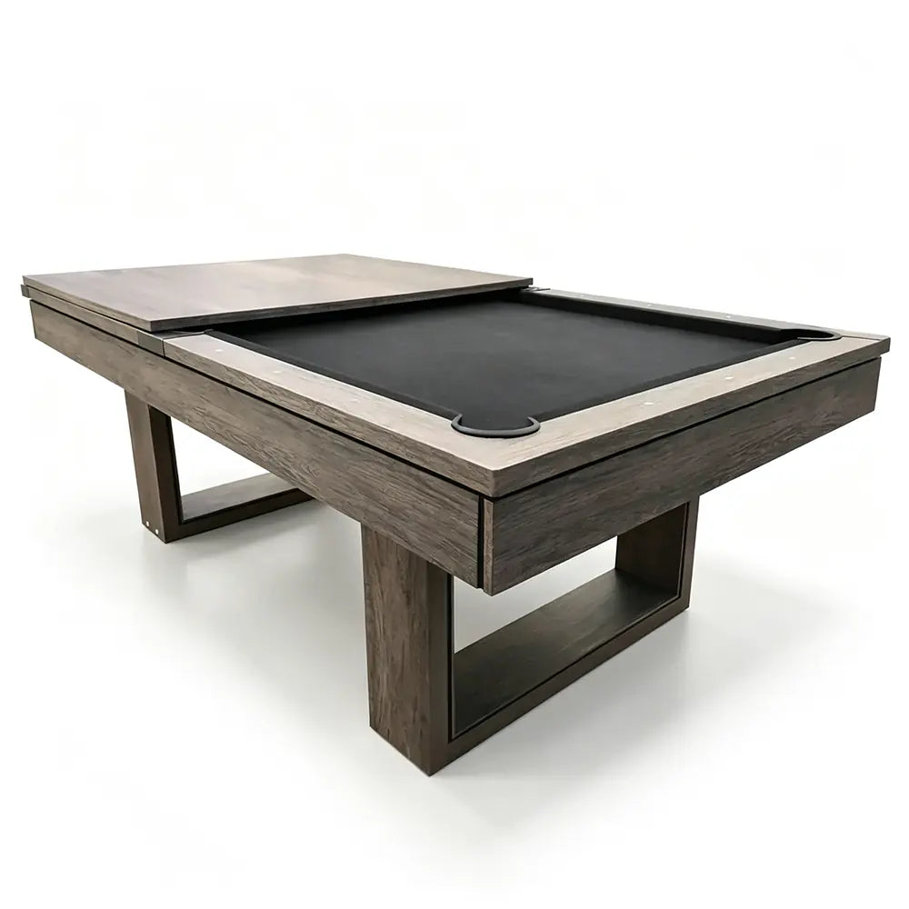 CUETIQ 7FT 3-IN-1 Simple Modern Pool Table/ Billards Table/ Pingpong Table/ Dining Table With Free Accessories