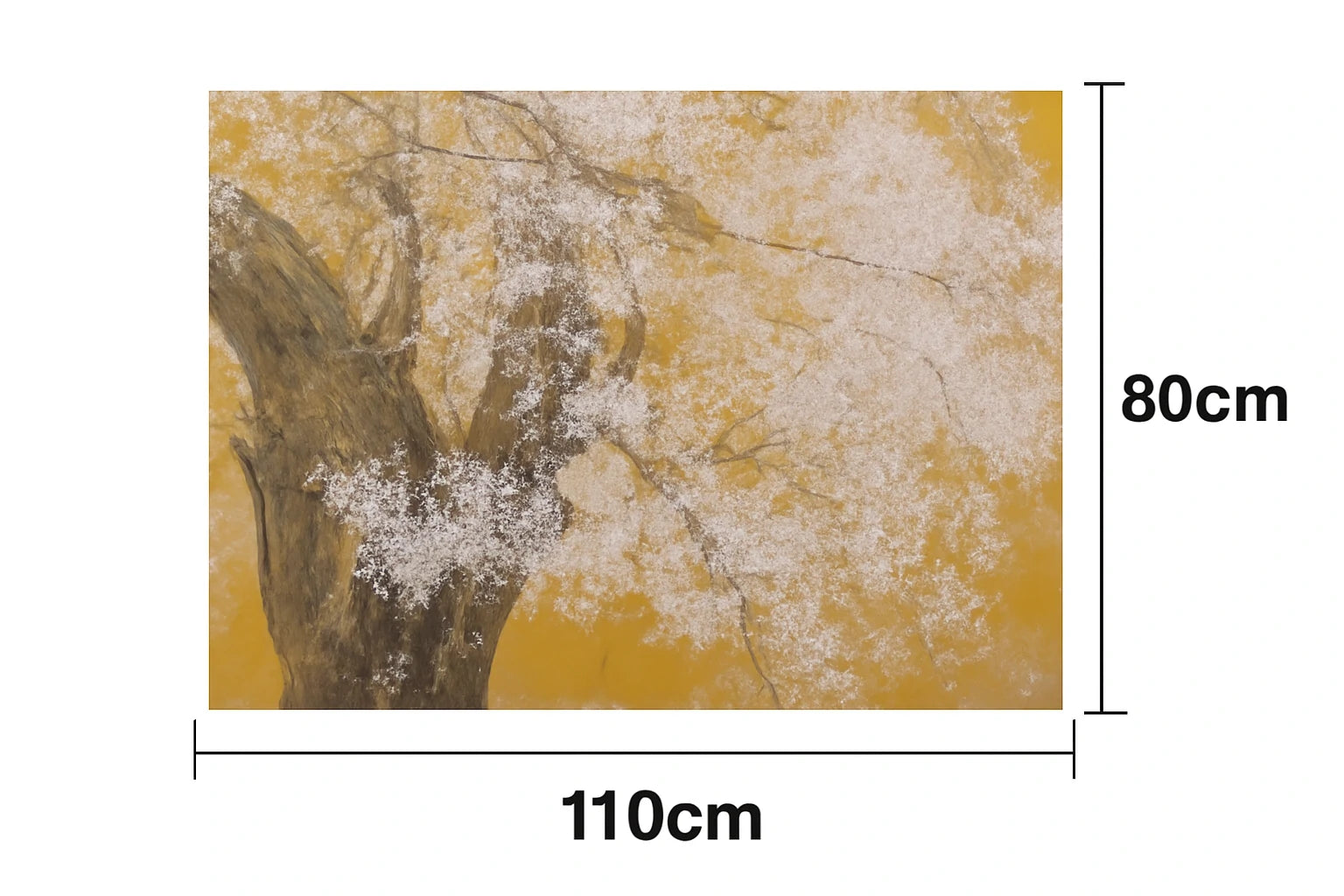 LUXORA Hand-Painted Oil Painting 70/110/140cm - Refined Wall Art That Blends Harmony, Balance and Simplicity