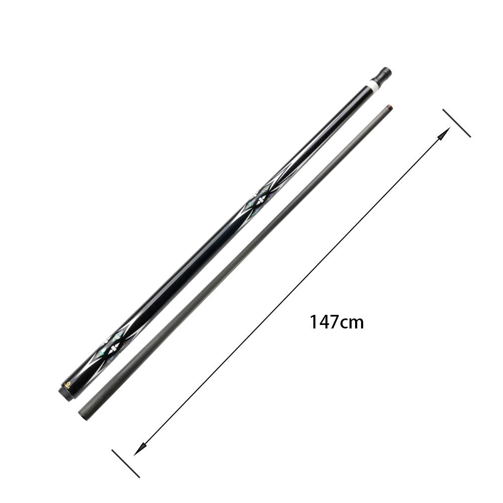 KONLLEN  Premier Professional HQ-07DF 2-Piece Pool Cue Maple Wood 18.5-20OZ Billiard Cue 147CM - Blue&Black