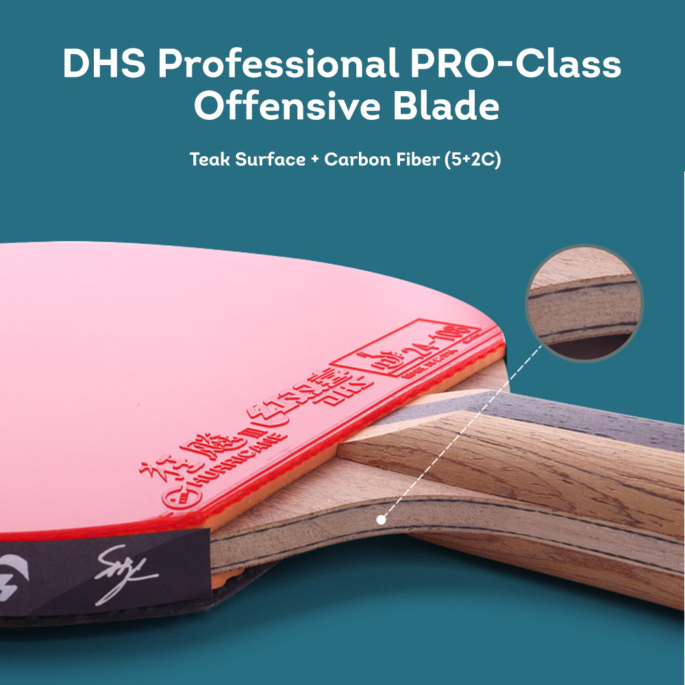 DHS 7-Star Ping Pong Racket Paddle/ Table Tennis Racket with Balls 7002/7006