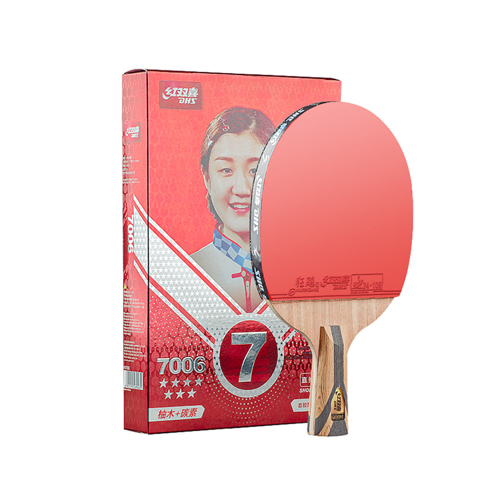 DHS 7-Star Ping Pong Racket Paddle/ Table Tennis Racket with Balls 7002/7006