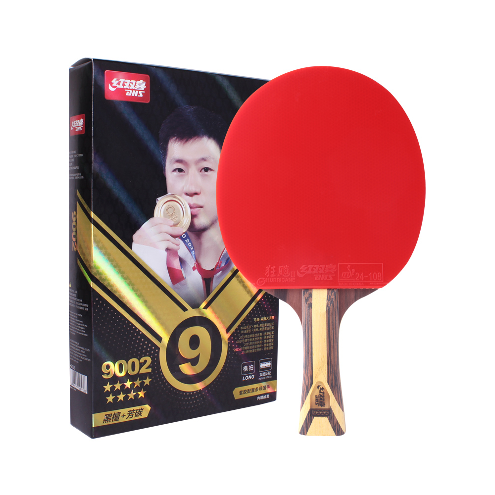 DHS 9-Star Ping Pong Racket Paddle/ Table Tennis Racket with Balls Shakehand Grip Or Penhold Grip
