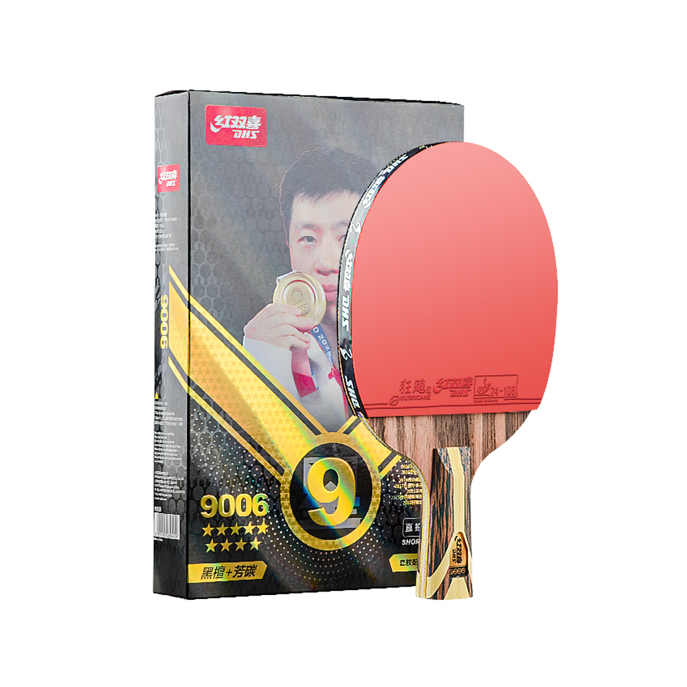 DHS 9-Star Ping Pong Racket Paddle/ Table Tennis Racket with Balls Shakehand Grip Or Penhold Grip